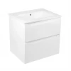 Комплект Qtap Scorpio 605х585х460 White тумба підвісна + раковина урізна QT1472TPВ6013060CW