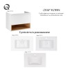 Тумба підвісна Qtap Robin 700х580х437 White/Whitish oak QT1374TPВ7001WWO