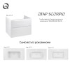 Тумба підвісна Qtap Scorpio 900х585х500 WHITE QT1474TPВ901NW