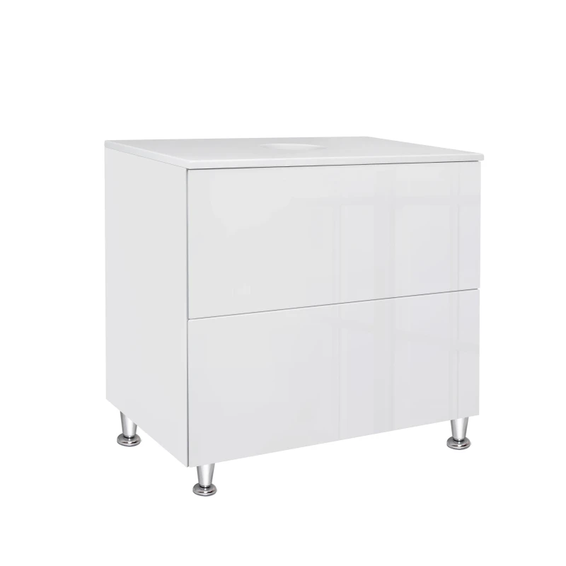 Тумба підлогова Qtap Tern 700х616х469 White зі стільницею QT1780TNL701W