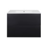 Комплект Qtap Tern 800х580х437 Matt black тумба підвісна + раковина урізна QT1772TPL8023080CMB