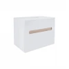 Тумба підвісна Qtap Virgo 600х476х469 White/Whitish oak зі стільницею QT1879TPА601WWO