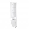 Пенал підлоговий Qtap Scorpio 350х1900х300 White з кошиком для білизни QT1475PN1901KRW