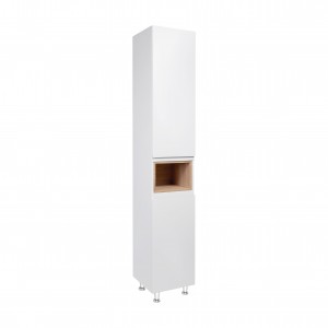 Пенал підлоговий Qtap Robin 350х1950х316 White/Whitish oak QT1376PN1651RWWO