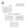 Тумба підвісна Qtap Scorpio 800х585х500 WHITE QT1474TPВ801NW