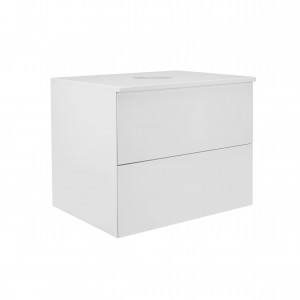 Тумба підвісна Qtap Tern 600х476х469 White зі стільницею QT1779TPL601W