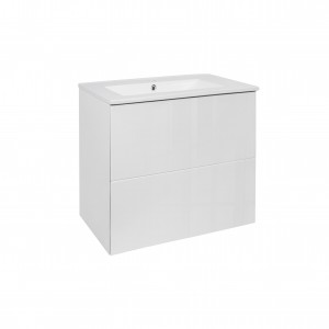 Комплект Qtap Tern 600х580х437 White тумба підвісна + раковина урізна QT1772TPL6013060CW