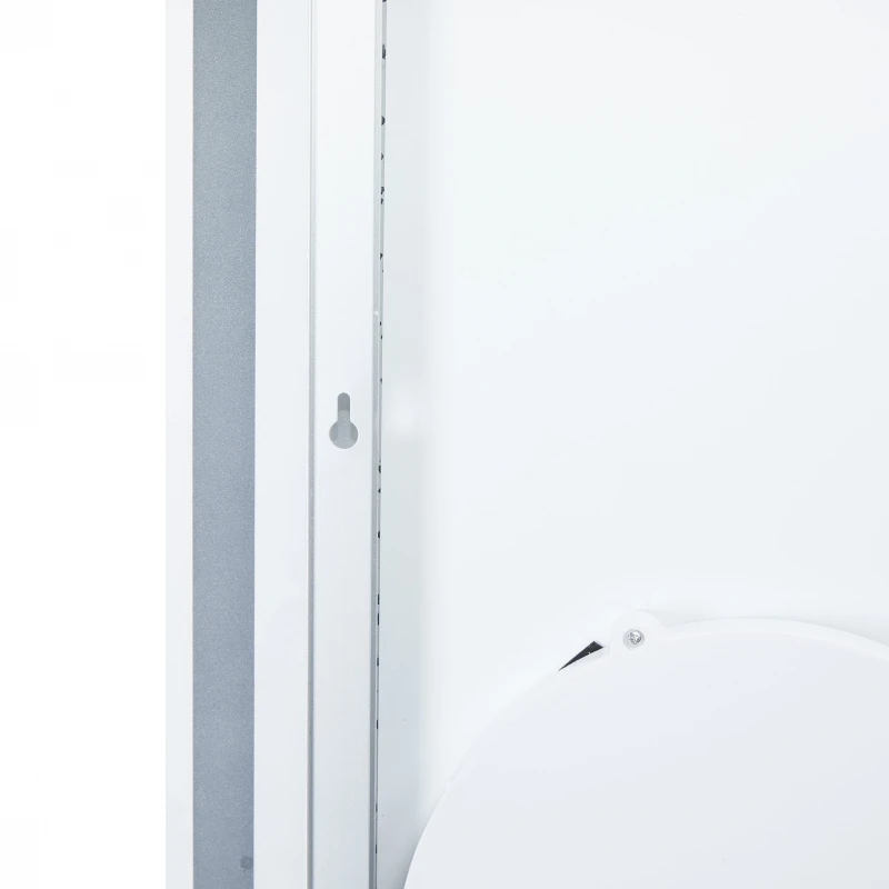 Зеркало Qtap Stork 800х600 с LED-подсветкой Touch, линза, цифровые часы, диммер, рег. яркости QT157814226080W