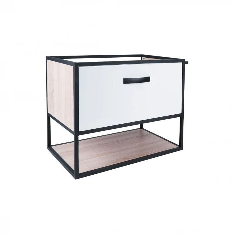 Тумба підвісна Qtap Taurus 600х580х437 White/Whitish oak QT2474TPT603WWO