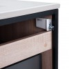 Комплект Qtap Taurus 700х580х437 Whitish oak тумба підвісна + раковина урізна QT2472TPT703WO