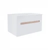 Тумба підвісна Qtap Virgo 800х476х469 White/Whitish oak зі стільницею QT1879TPА801WWO