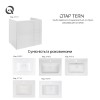 Тумба підвісна Qtap Tern 600х580х437 White QT1774TPL601W