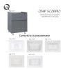 Тумба підлогова Qtap Scorpio 605х825х460 Graphite QT1473TNВ602G