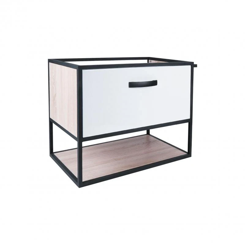 Тумба підвісна Qtap Taurus 800х580х437 White/Whitish oak QT2474TPT803WWO