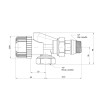 Вентиль двохкутовий Icma 1/2" ВЗ №878