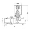 Кран радіаторний SD Forte 1/2" з антипротіканням прямий хром SF237W15