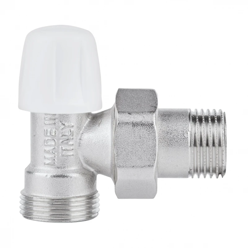 Кран радиаторный Icma 1/2" угловой под фитинг, без ручки №827