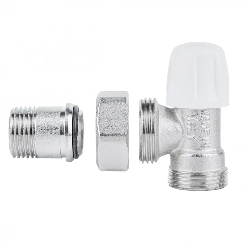 Кран радиаторный Icma 1/2" угловой под фитинг, без ручки №827