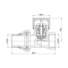 Клапан термостатичний SD Forte 3/4" з антипротіканням для радіатора прямой SF239W20