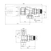 Термокомплект Icma 1/2" з антипротіканням №KIT_1100+878-940+805-940