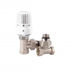 Комплект термостатичний SD Forte 1/2" для радіатора кутовий SF256W15