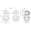 Кран кульовий SD Forte 3/4"х1/2" для радіатора нижній кутовий SF250W15