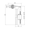 Наповнювальний механізм для унітаза Lidz (WHI) 60 02 K002 01 з боковим підводом