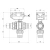 Кран кульовий зонний Icma 1" 1/4 №343