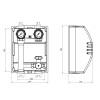 Насосна група з термостатичним змішувачем Icma 1" 1/2х1" підключення справа, без насоса №R004