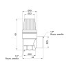 Запобіжний клапан SD Plus 1/2" ВР 2,5 бар SD24425
