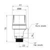 Запобіжний клапан Icma 1/2" ВЗ 1,5 бар №242