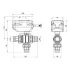 Кран кульовий зонний Icma 3/4" №344