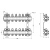 Колектор Icma 1" 8 виходів, без витратоміра №K005