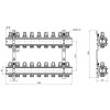 Колектор Icma 1" 9 виходів, без витратоміра №K005