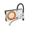 Змішувач для кухні Qtap Linea з гнучким виливом QTLINCRB007F Chrome/Black