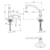 Змішувач для кухні Lidz Michelle 008F (k40) LDMIC008FCRM21894 Chrome