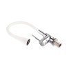 Змішувач для кухні Qtap Spring з гнучким виливом QTSPRCRW007F1 Chrome/White