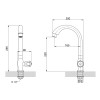 Кран на одну воду для кухні Brinex BW 269