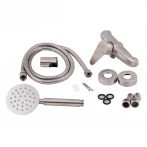 Змішувач для душу Lidz Vida 010 (з душовим гарнітуром) (k35) LDVID010NKS34956 Nickel