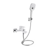 Смеситель для ванны Qtap Gemini (c душевым гарнитуром) QTGEM259CRW45683 Chrome/White