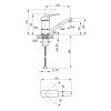 Змішувач для кухні Lidz Mars 003M (k40) LDMAR003MCRM34878 Chrome