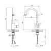 Змішувач для кухні Lidz Vida 015F (k35) LDVID015FNKS43355 Nickel