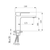 Смеситель для раковины Qtap Gemini QTGEM270CRW45675 Chrome/White