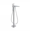 Смеситель для ванны Qtap Podlaha напольный (c душевым гарнитуром) QT19103VDC Chrome