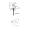 Змішувач для раковини Lidz Tani 001F (k40) LDTAN001FCRM35119 Chrome