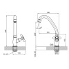 Монокран для кухні Lidz Dominox 269F LDDOM269FCRM35533 Chrome