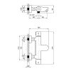 Смеситель для ванны Qtap Inspai-Therm термостатический QTINSCRMT300800 Chrome