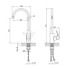 Змішувач для кухні Lidz Like 015F (k35) LDLIK015FCRM42317 Chrome