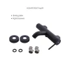 Комплект для ванни Qtap Robin Black: Змішувачі QTROB3060102B+QTROB1060M102B+Тримач QT829910842854OB+Шланг QT054BL43074+Лійка QTRUC125BLM45776