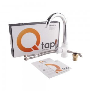 Змішувач для кухні Qtap Fresh QTFREWCR007F Chrome/White